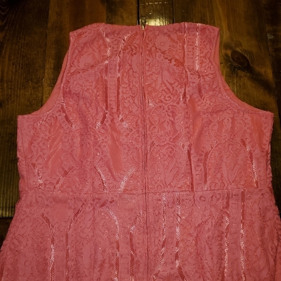 Maurices coral sleeveless lace dress Size 24 NEW - Picture 14 of 15